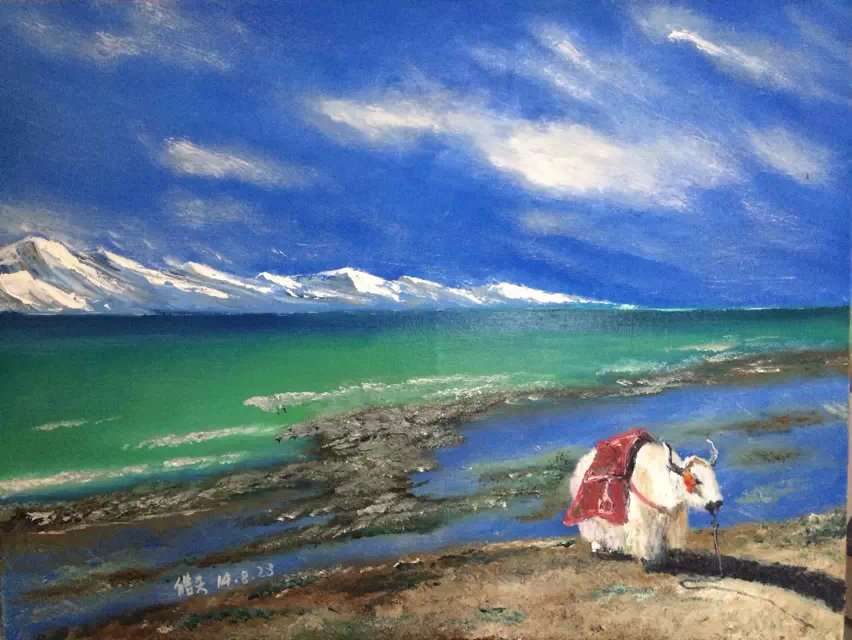 谭皓天油画作品