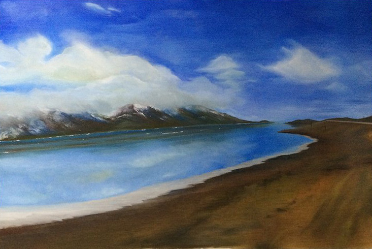 谭皓天油画作品