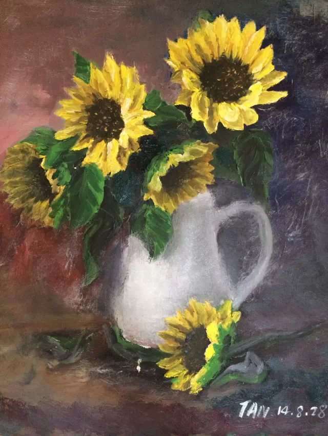 谭皓天油画作品